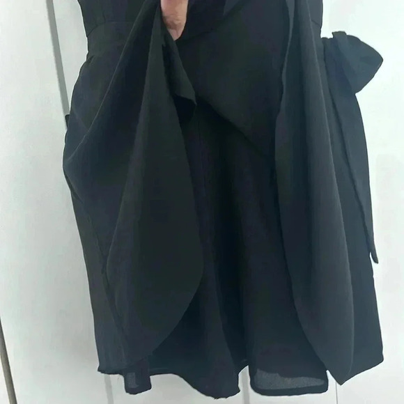 Express Romper Dress With Sheer Detail - Side Tie & Side Zip - Adjustable Straps - Picture 3 of 11